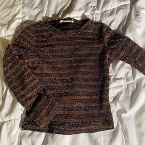 Twinkle long sleeve mesh top